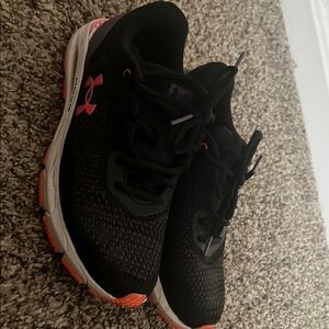 Under Armour Women's Black and Pink Running Shoes